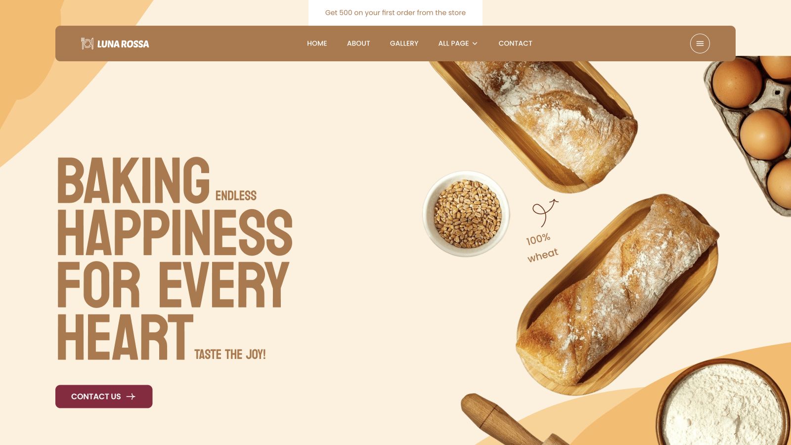 Lunarossa landing page preview